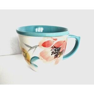Pioneer Woman Floral Turquoise 16 oz stoneware coffee tea mug Replacement